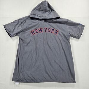 New York Mets SGA CITI Field Reversible Short Sleeve Hoodie Adult Size Large